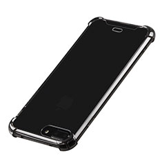 Custodia Silicone Trasparente Ultra Sottile Cover Morbida H03 per Apple iPhone 7 Plus Nero