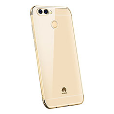 Custodia Silicone Trasparente Ultra Sottile Cover Morbida H03 per Huawei Enjoy 7S Oro