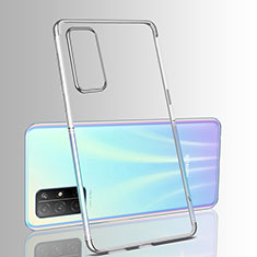 Custodia Silicone Trasparente Ultra Sottile Cover Morbida H03 per Huawei Honor 30S Argento