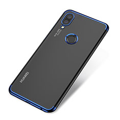 Custodia Silicone Trasparente Ultra Sottile Cover Morbida H03 per Huawei Nova 3e Blu