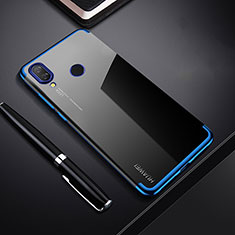 Custodia Silicone Trasparente Ultra Sottile Cover Morbida H03 per Huawei Nova 3i Blu