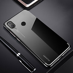 Custodia Silicone Trasparente Ultra Sottile Cover Morbida H03 per Huawei P Smart+ Plus Nero