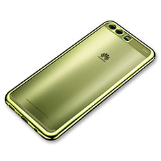 Custodia Silicone Trasparente Ultra Sottile Cover Morbida H03 per Huawei P10 Plus Verde