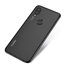 Custodia Silicone Trasparente Ultra Sottile Cover Morbida H03 per Huawei P20 Lite Nero