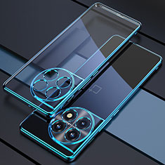 Custodia Silicone Trasparente Ultra Sottile Cover Morbida H03 per OnePlus 11 5G Blu