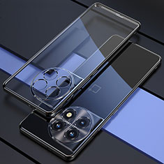 Custodia Silicone Trasparente Ultra Sottile Cover Morbida H03 per OnePlus 11 5G Nero
