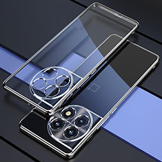 Custodia Silicone Trasparente Ultra Sottile Cover Morbida H03 per OnePlus 11R 5G Argento
