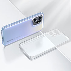 Custodia Silicone Trasparente Ultra Sottile Cover Morbida H03 per Oppo Find X5 Pro 5G Chiaro