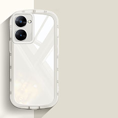 Custodia Silicone Trasparente Ultra Sottile Cover Morbida H03 per Realme 10S 5G Bianco