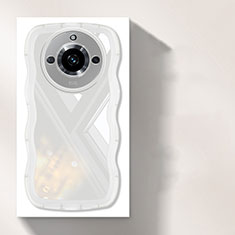 Custodia Silicone Trasparente Ultra Sottile Cover Morbida H03 per Realme 11 Pro 5G Bianco
