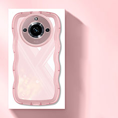 Custodia Silicone Trasparente Ultra Sottile Cover Morbida H03 per Realme 11 Pro 5G Rosa