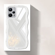 Custodia Silicone Trasparente Ultra Sottile Cover Morbida H03 per Realme 9 5G Bianco
