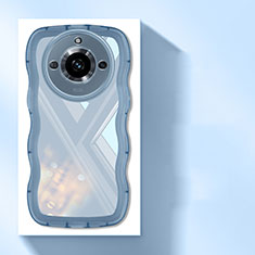 Custodia Silicone Trasparente Ultra Sottile Cover Morbida H03 per Realme Narzo 60 Pro 5G Blu
