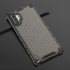 Custodia Silicone Trasparente Ultra Sottile Cover Morbida H03 per Samsung Galaxy Note 10 Plus 5G Grigio