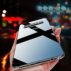 Custodia Silicone Trasparente Ultra Sottile Cover Morbida H03 per Samsung Galaxy S10 5G Chiaro