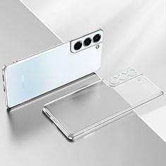 Custodia Silicone Trasparente Ultra Sottile Cover Morbida H03 per Samsung Galaxy S24 5G Argento