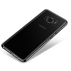 Custodia Silicone Trasparente Ultra Sottile Cover Morbida H03 per Samsung Galaxy S8 Nero