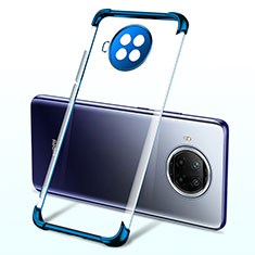 Custodia Silicone Trasparente Ultra Sottile Cover Morbida H03 per Xiaomi Mi 10T Lite 5G Blu