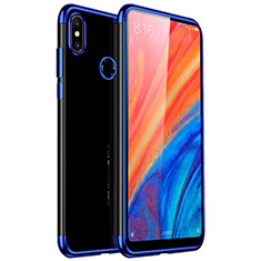 Custodia Silicone Trasparente Ultra Sottile Cover Morbida H03 per Xiaomi Mi Mix 2S Blu