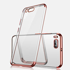 Custodia Silicone Trasparente Ultra Sottile Cover Morbida H03 per Xiaomi Mi Note 3 Oro Rosa