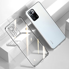 Custodia Silicone Trasparente Ultra Sottile Cover Morbida H03 per Xiaomi Poco X3 GT 5G Argento