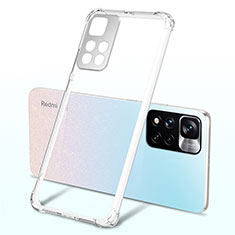 Custodia Silicone Trasparente Ultra Sottile Cover Morbida H03 per Xiaomi Poco X4 NFC Chiaro