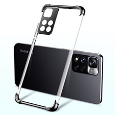 Custodia Silicone Trasparente Ultra Sottile Cover Morbida H03 per Xiaomi Poco X4 NFC Nero