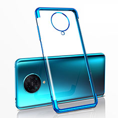 Custodia Silicone Trasparente Ultra Sottile Cover Morbida H03 per Xiaomi Redmi K30 Pro 5G Blu