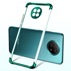 Custodia Silicone Trasparente Ultra Sottile Cover Morbida H03 per Xiaomi Redmi Note 9 5G Verde