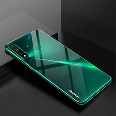 Custodia Silicone Trasparente Ultra Sottile Cover Morbida H04 per Huawei Enjoy 10 Plus Verde