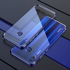 Custodia Silicone Trasparente Ultra Sottile Cover Morbida H04 per Huawei Honor 8X Blu