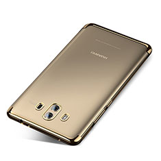 Custodia Silicone Trasparente Ultra Sottile Cover Morbida H04 per Huawei Mate 10 Oro