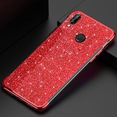 Custodia Silicone Trasparente Ultra Sottile Cover Morbida H04 per Huawei Nova 3e Rosso