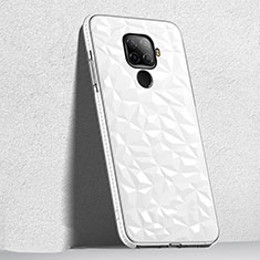 Custodia Silicone Trasparente Ultra Sottile Cover Morbida H04 per Huawei Nova 5i Pro Bianco