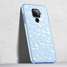 Custodia Silicone Trasparente Ultra Sottile Cover Morbida H04 per Huawei Nova 5i Pro Cielo Blu