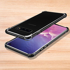 Custodia Silicone Trasparente Ultra Sottile Cover Morbida H04 per Samsung Galaxy S10 5G Chiaro