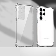 Custodia Silicone Trasparente Ultra Sottile Cover Morbida H04 per Samsung Galaxy S23 Ultra 5G Chiaro