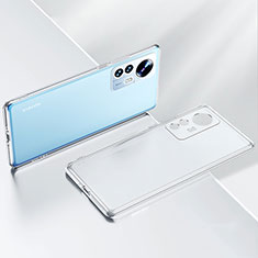 Custodia Silicone Trasparente Ultra Sottile Cover Morbida H04 per Xiaomi Mi 12 Pro 5G Chiaro