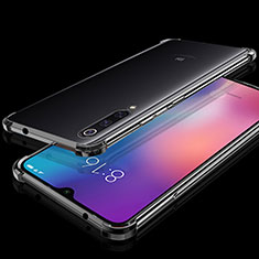 Custodia Silicone Trasparente Ultra Sottile Cover Morbida H04 per Xiaomi Mi 9 Lite Nero