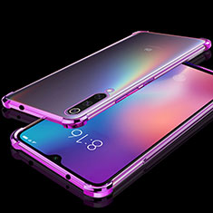 Custodia Silicone Trasparente Ultra Sottile Cover Morbida H04 per Xiaomi Mi 9 Lite Viola