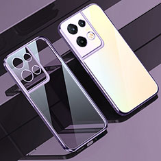 Custodia Silicone Trasparente Ultra Sottile Cover Morbida H04 per Xiaomi Redmi Note 13 5G Viola
