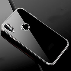 Custodia Silicone Trasparente Ultra Sottile Cover Morbida H04 per Xiaomi Redmi Note 7 Argento