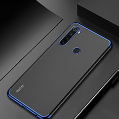 Custodia Silicone Trasparente Ultra Sottile Cover Morbida H04 per Xiaomi Redmi Note 8 (2021) Blu