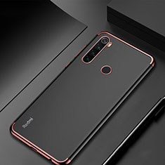 Custodia Silicone Trasparente Ultra Sottile Cover Morbida H04 per Xiaomi Redmi Note 8 (2021) Oro Rosa