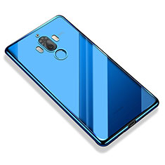 Custodia Silicone Trasparente Ultra Sottile Cover Morbida H05 per Huawei Mate 9 Blu