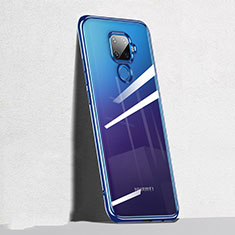 Custodia Silicone Trasparente Ultra Sottile Cover Morbida H05 per Huawei Nova 5i Pro Blu