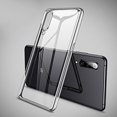Custodia Silicone Trasparente Ultra Sottile Cover Morbida H05 per Xiaomi Mi 9 Lite Argento