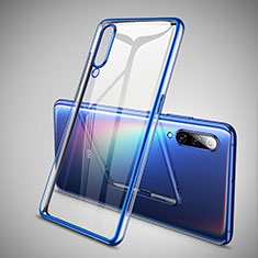 Custodia Silicone Trasparente Ultra Sottile Cover Morbida H05 per Xiaomi Mi 9 Lite Blu
