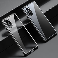 Custodia Silicone Trasparente Ultra Sottile Cover Morbida H06 per Huawei Nova 8 5G Nero
