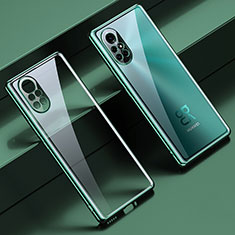 Custodia Silicone Trasparente Ultra Sottile Cover Morbida H06 per Huawei Nova 8 5G Verde